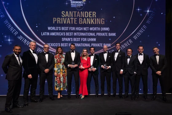 Santander, mejor banco privado del mundo para clientes de alto patrimonio